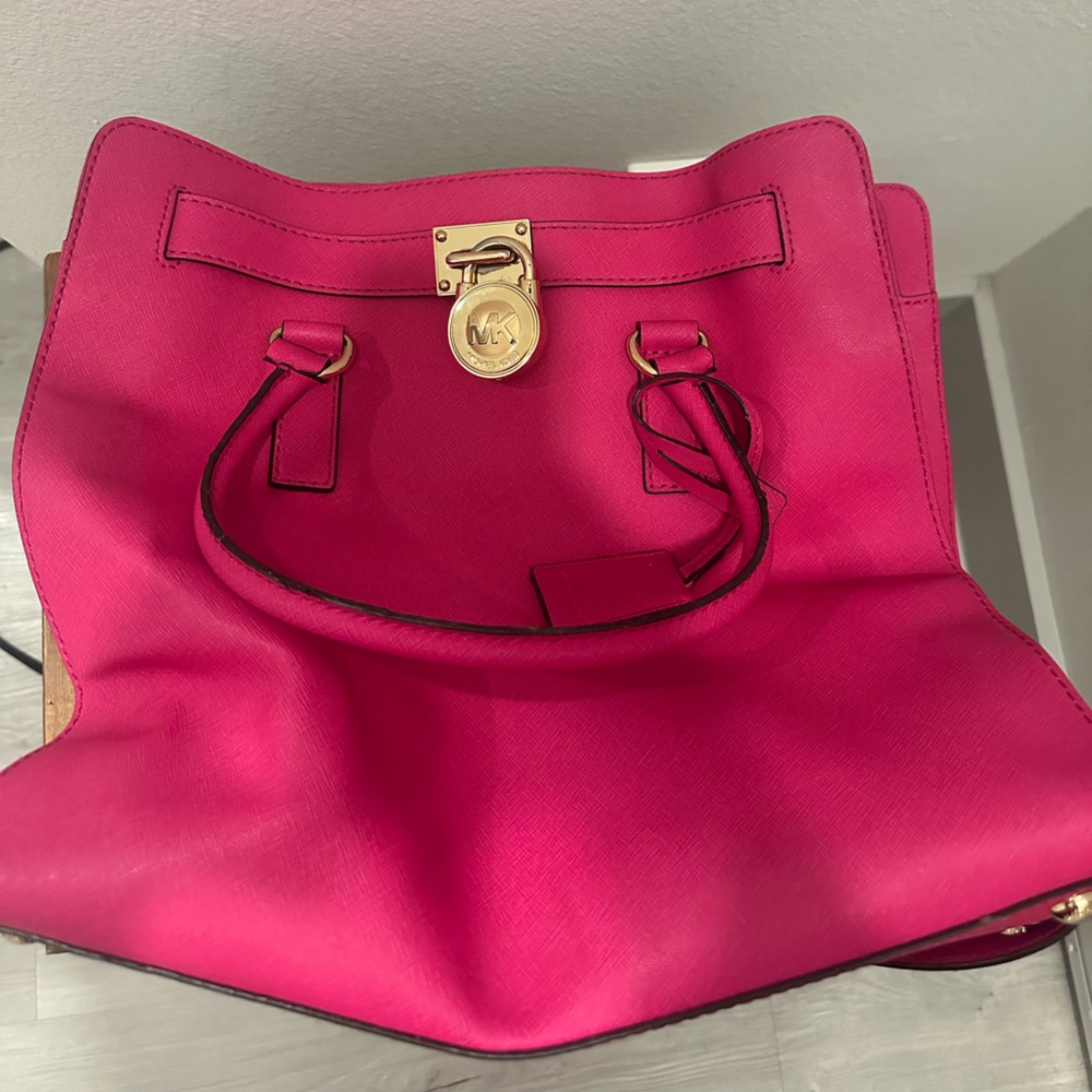 Michael Kors Hot Pink Tote Purse